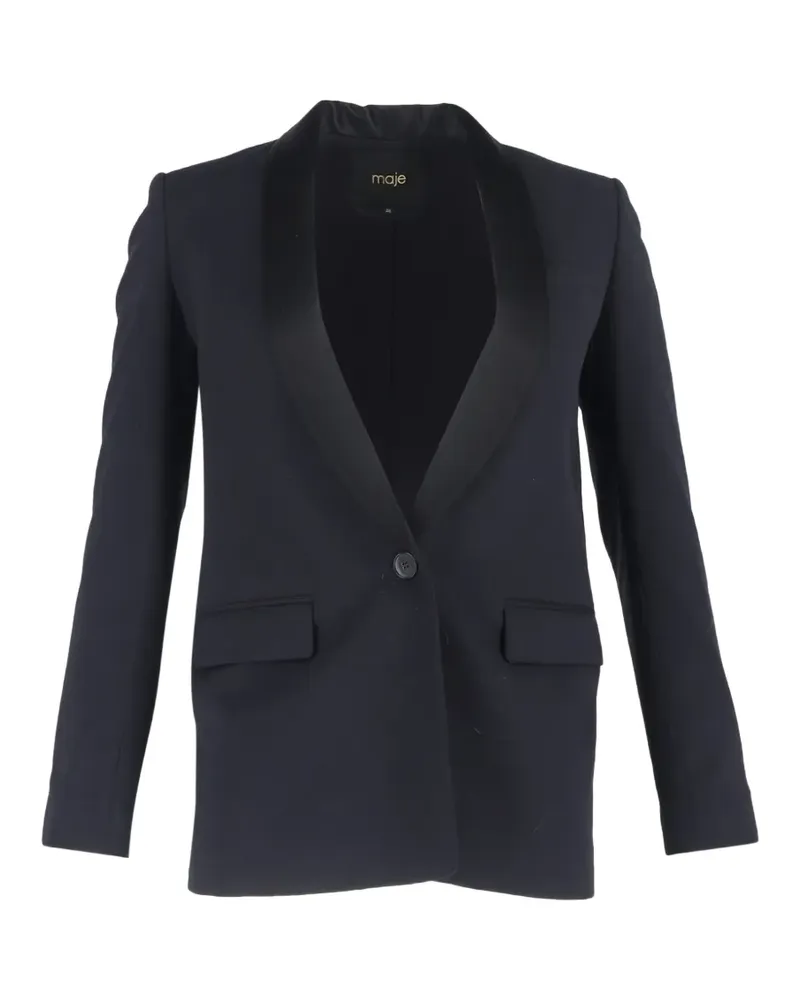 Maje Blazer mit Schalkragen - Schwarz Schwarz