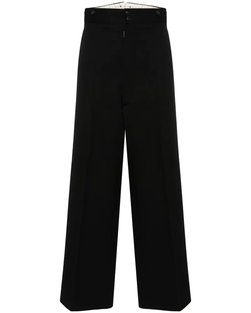 Maison Margiela Cavalry Hose mit geradem Bein - Schwarz Schwarz