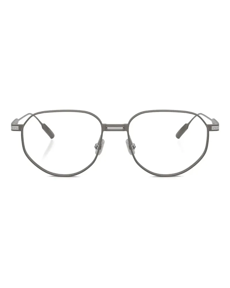 Brunello Cucinelli Geometrische Brille - Grau Grau