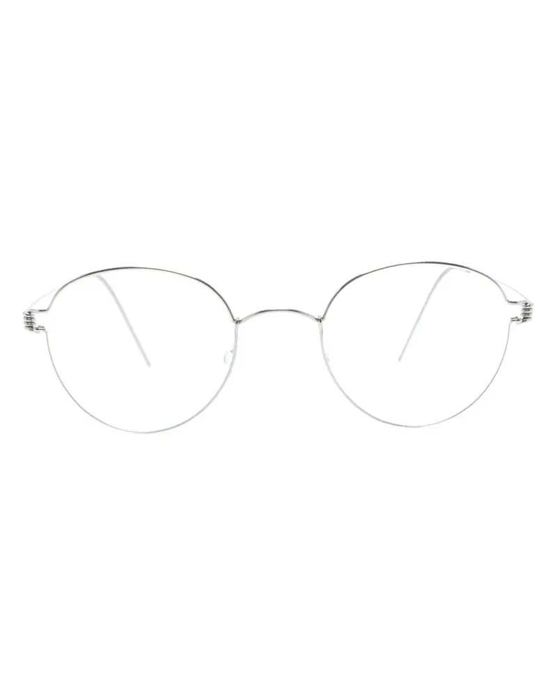 Lindberg Brille mit rundem Gestell - Silber Silber