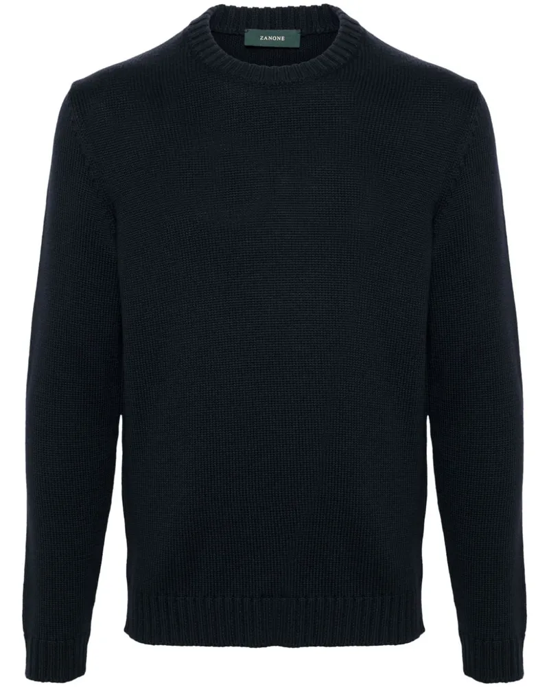 Zanone Pullover aus Schurwolle - Blau Blau