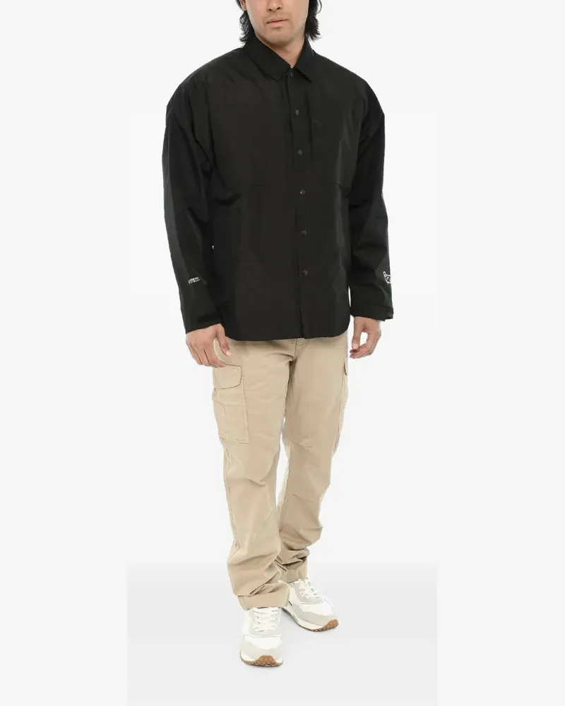 Woolrich Gore-Tex logo-print jacket - Schwarz Schwarz