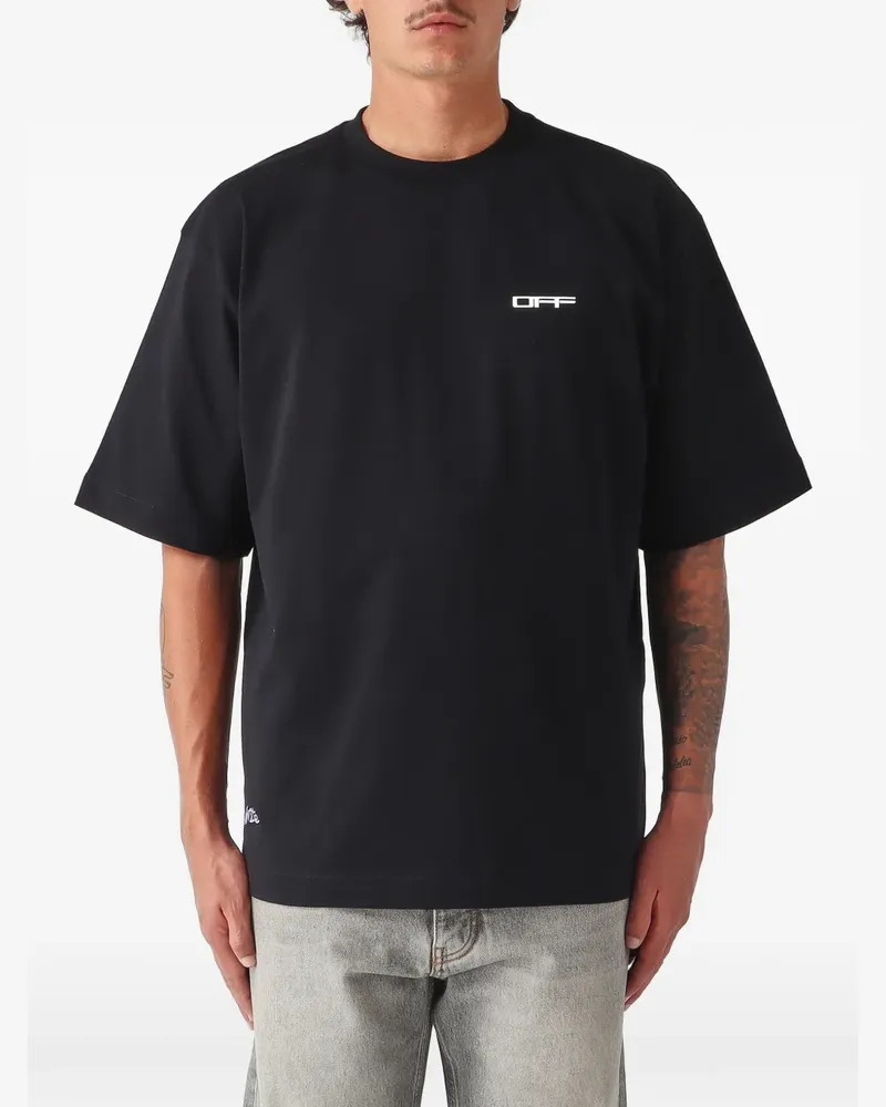 OFF-WHITE Archigeography Arrow Skate T-Shirt mit Print - Schwarz Schwarz