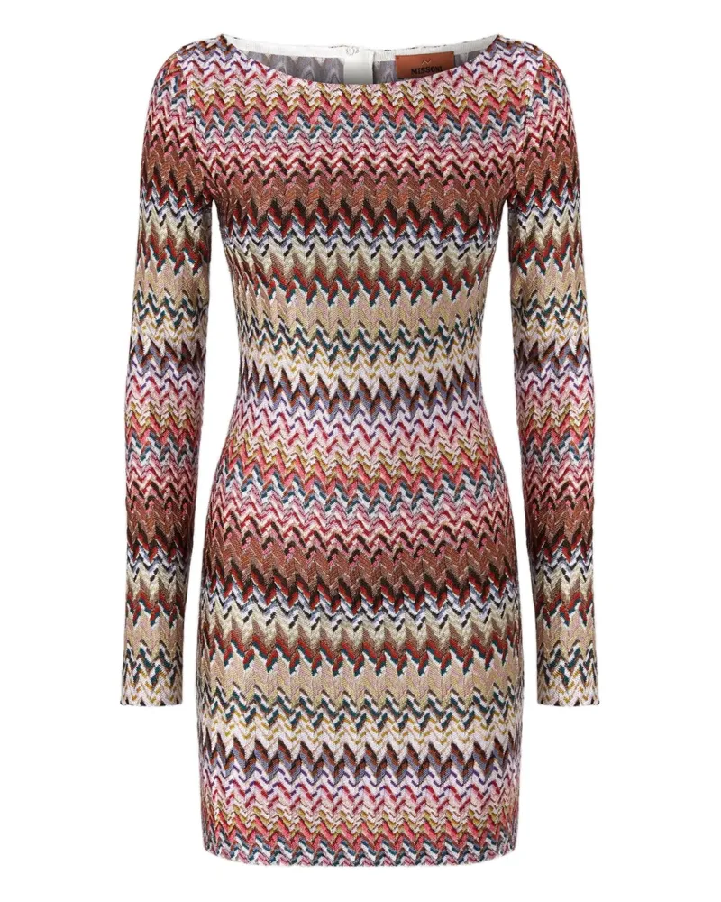Missoni Langärmeliges Minikleid - Braun Braun