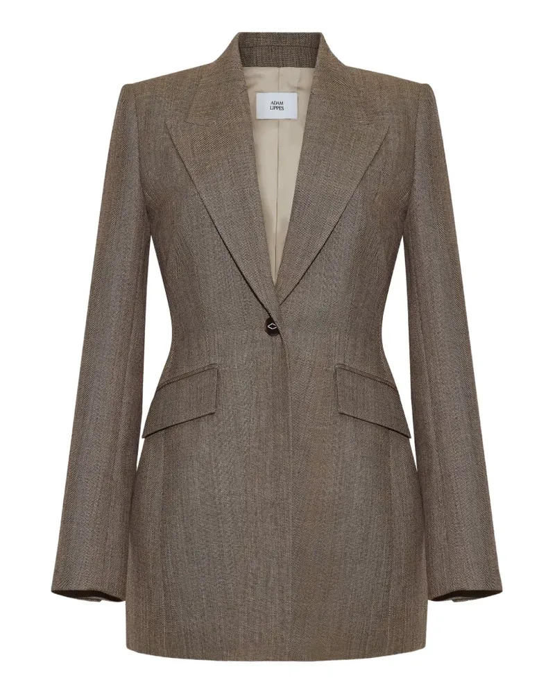 Adam Lippes Beaumont peak-lapel blazer - Braun Braun