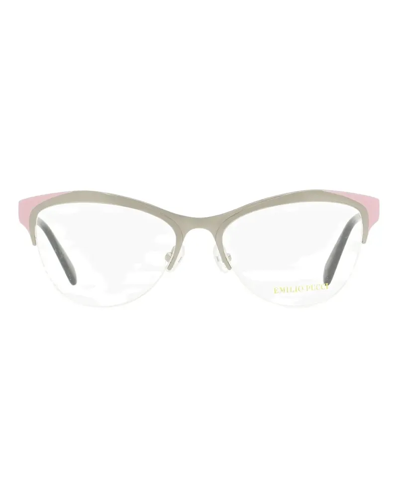 Emilio Pucci 5073 Brille aus Metall - Grau Grau
