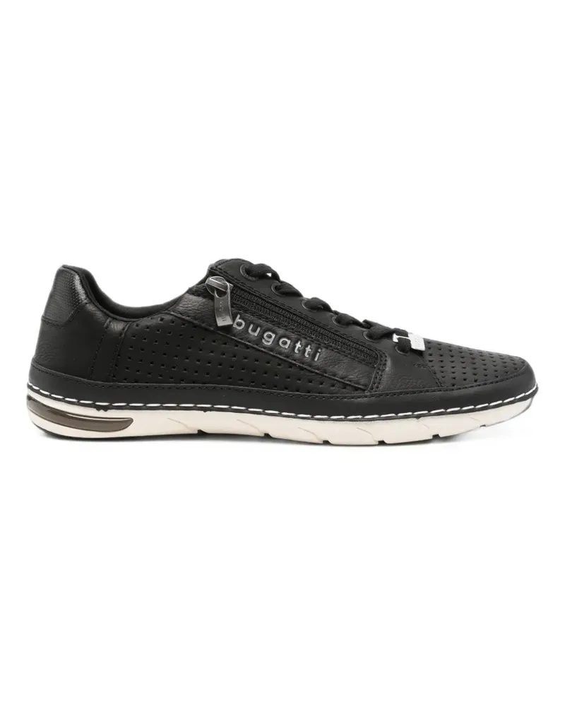 Bugatti Perforierte Sneakers - Schwarz Schwarz