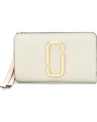 Marc Jacobs Compact Portemonnaie aus Leder Grau