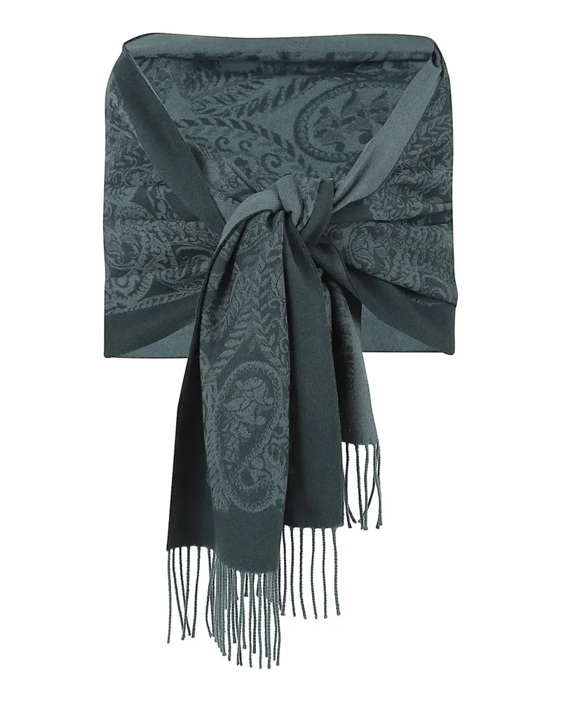 Etro Schal mit Paisley-Print - Grau Grau