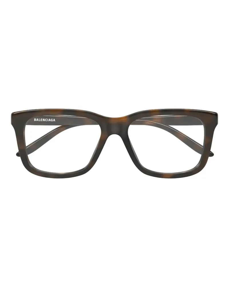 Balenciaga Eckige Brille in Schildpattoptik - Braun Braun