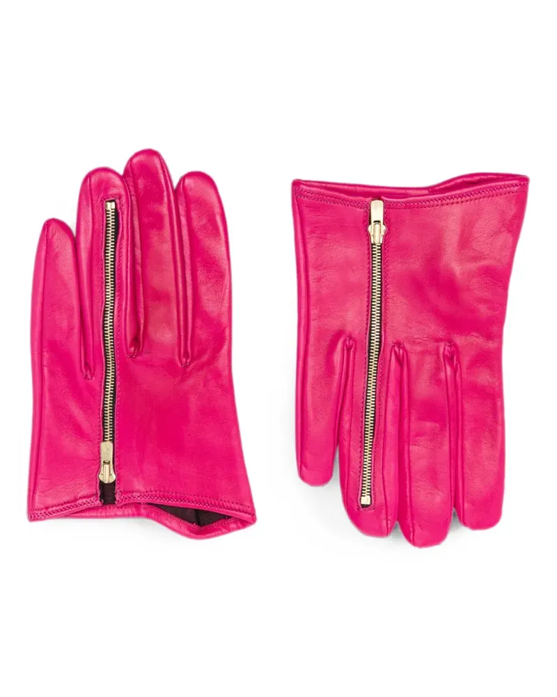 Dsquared2 2000s zip-detail gloves - Rosa Rosa