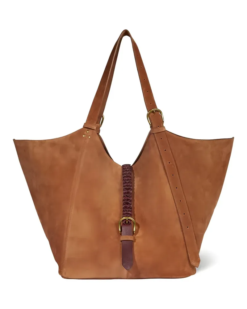 Jérôme Dreyfuss Joseph M leather shoulder bag - Nude Nude