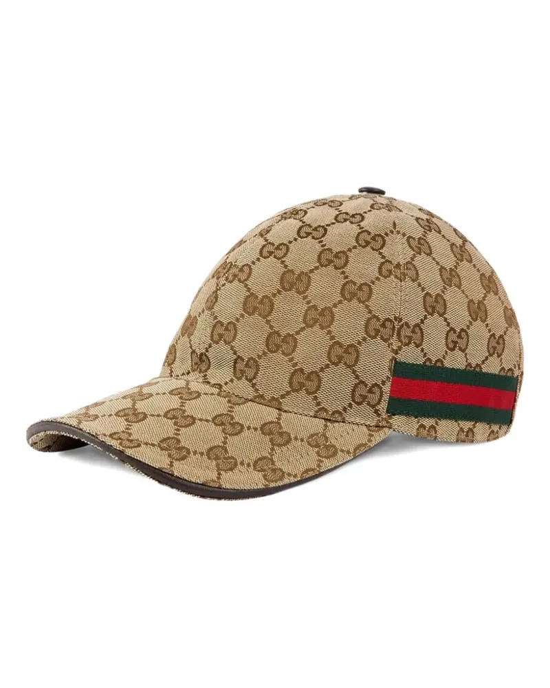 Gucci GG stripe baseball cap - Nude Nude