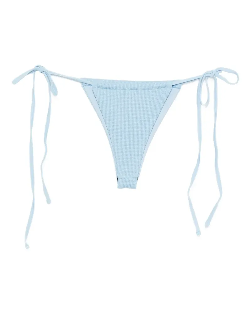 Frankies Bikinis Tia tie-detail bikini bottom - Blau Blau
