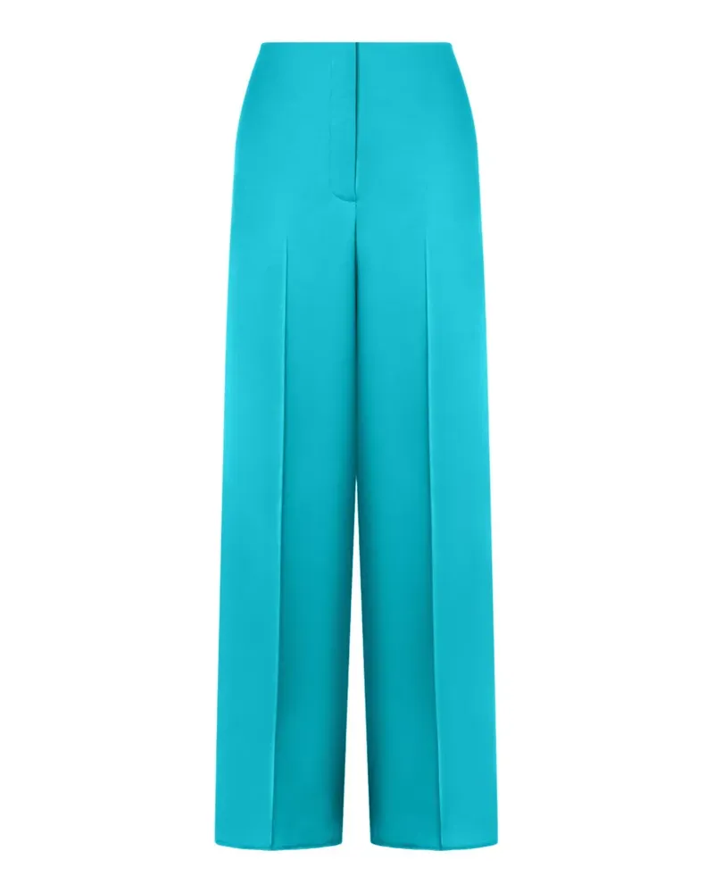 Pinko Satinhose mit weitem Bein - Grün Grün