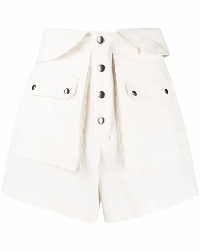 Philosophy Di Lorenzo Serafini Shorts mit hohem Bund - Weiß Weiß