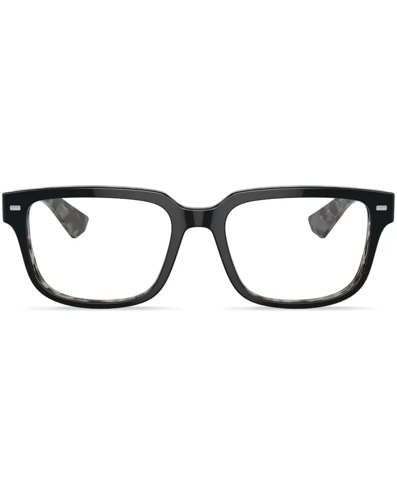 Dolce & Gabbana Brille mit eckigem Gestell - Schwarz Schwarz
