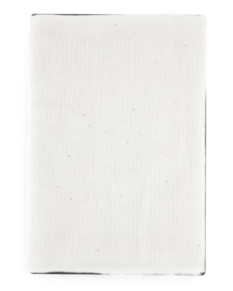 Gran Sasso sequin-embellished frayed scarf - Weiß Weiß