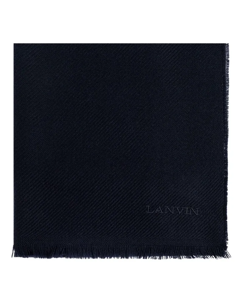 Lanvin Schal mit Fransen - Blau Blau
