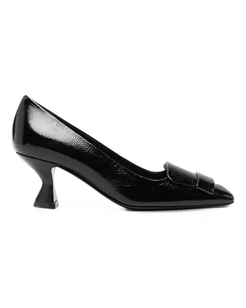 Sergio Rossi Pumps mit architektonischem Absatz - Schwarz Schwarz