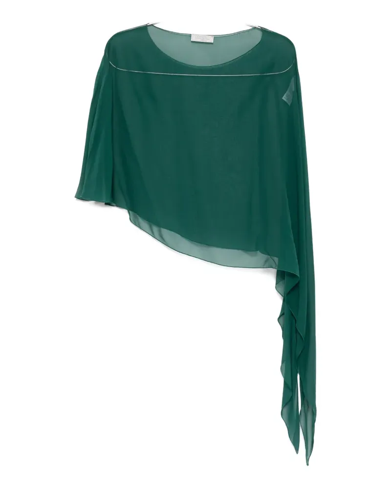 Antonelli Firenze Melone asymmetric draped cape - Grün Grün