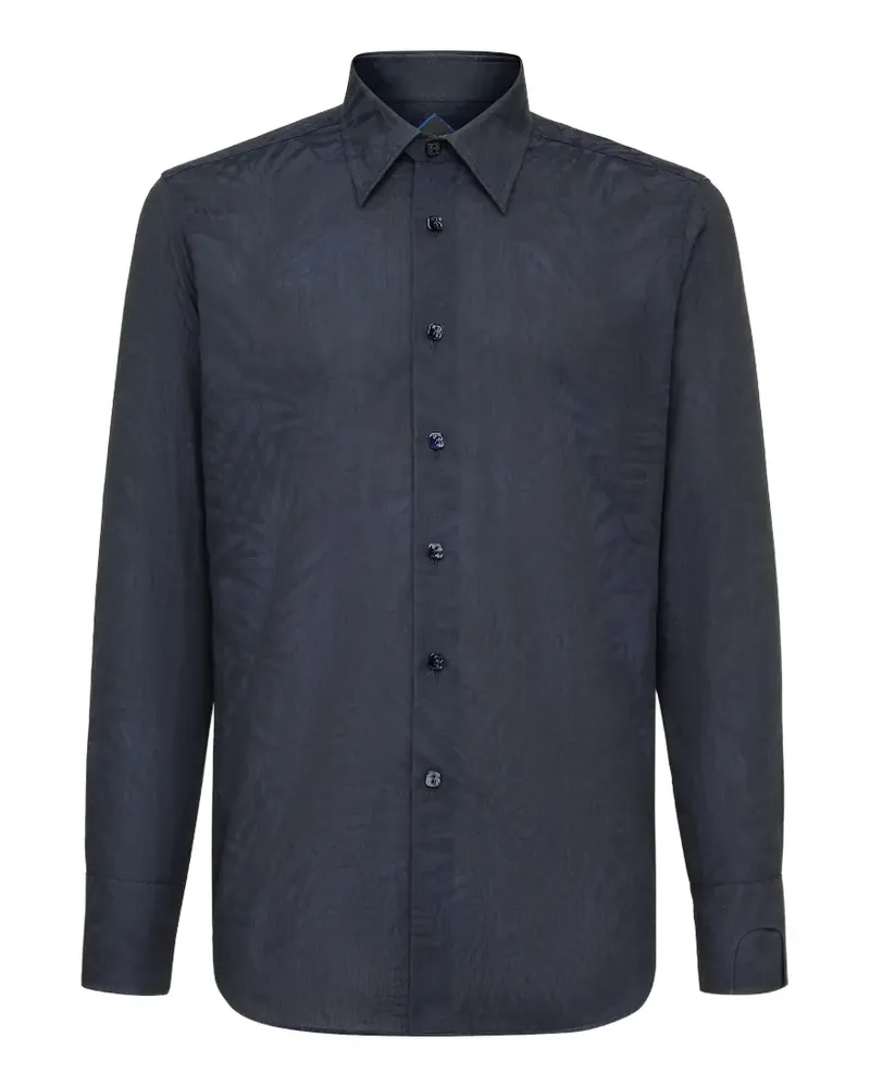 Billionaire jacquard palm tree shirt - Blau Blau