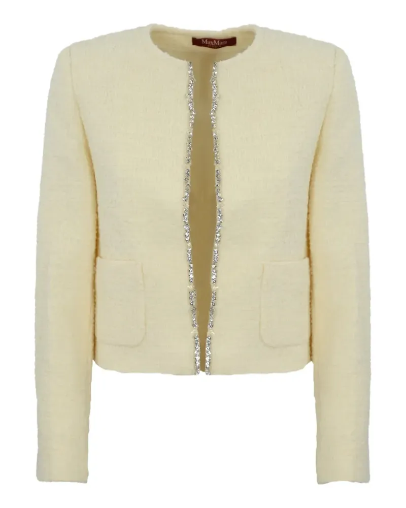 Max Mara jewel-embellishment jacket - Nude Nude