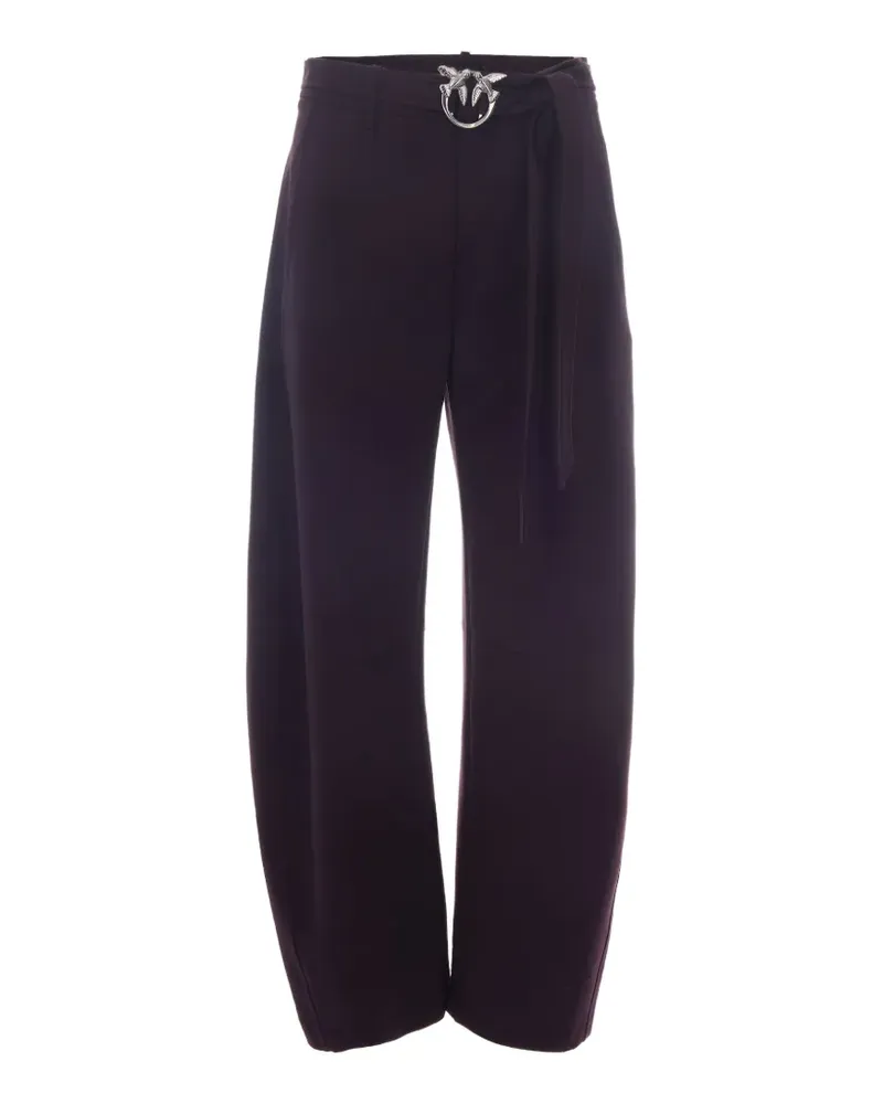 Pinko Love Birds buckled-belt trousers - Violett Violett