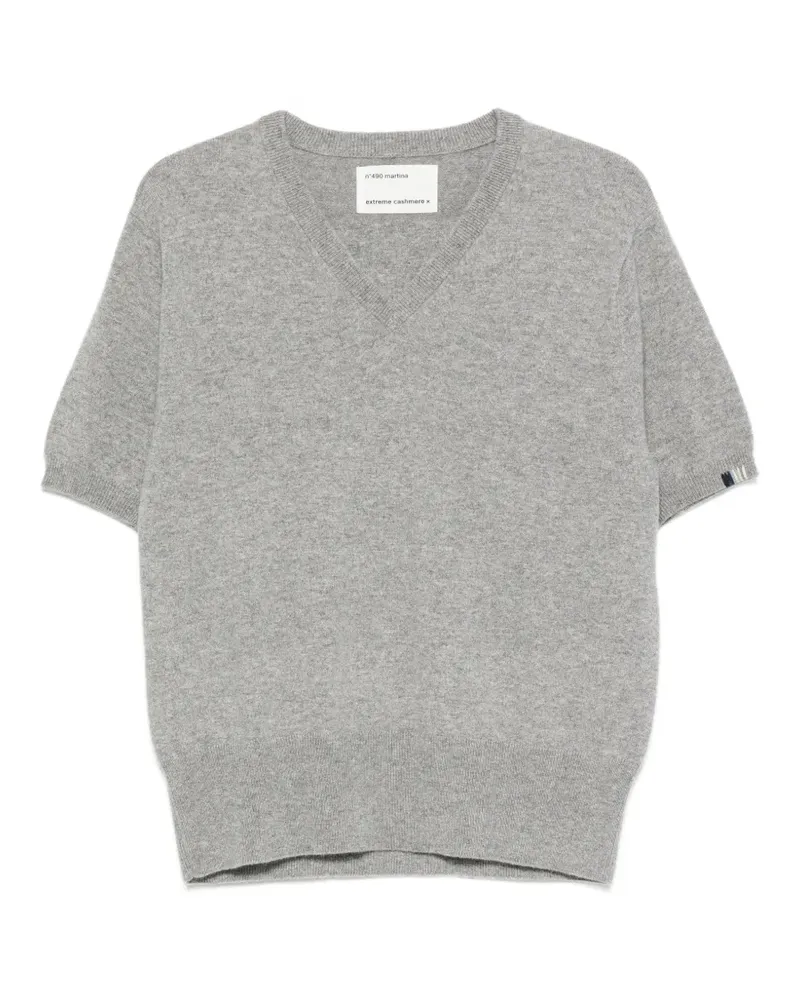 extreme cashmere Martina Pullover mit V-Ausschnitt - Grau Grau