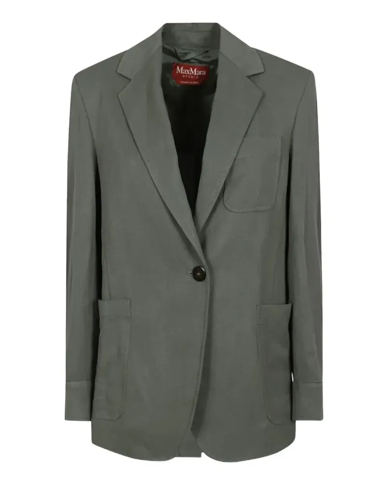 Max Mara notched-lapel single-breasted jacket - Grün Grün