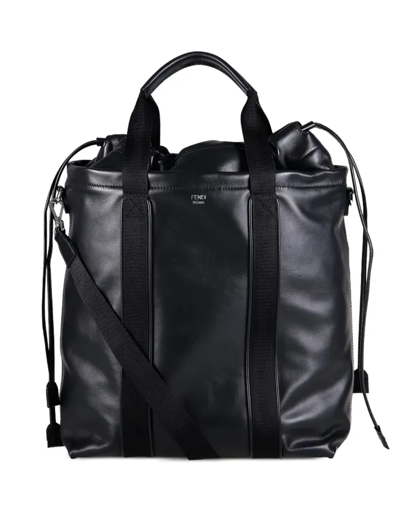 Fendi Flux drawstring-closure tote bag - Schwarz Schwarz