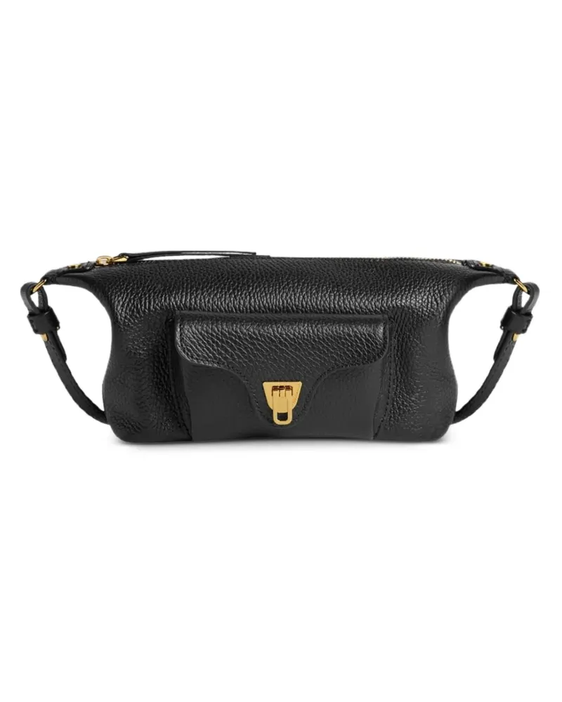 Coccinelle mini Beat leather shoulder bag - Schwarz Schwarz