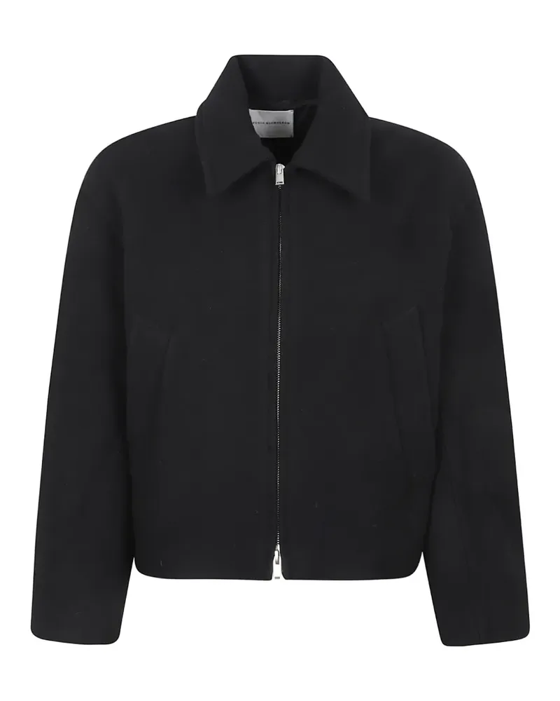 Studio Nicholson Grevan zip-up bomber jacket - Schwarz Schwarz