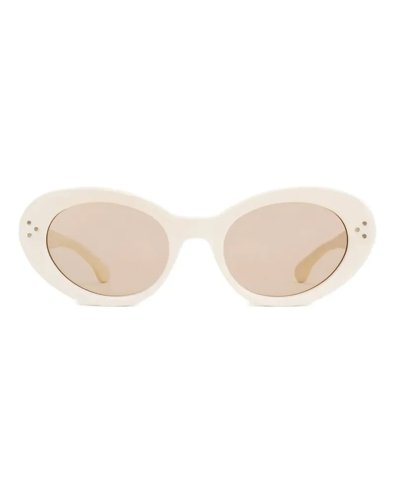 SPORTY & RICH Sonnenbrille mit ovalem Gestell - Nude Nude