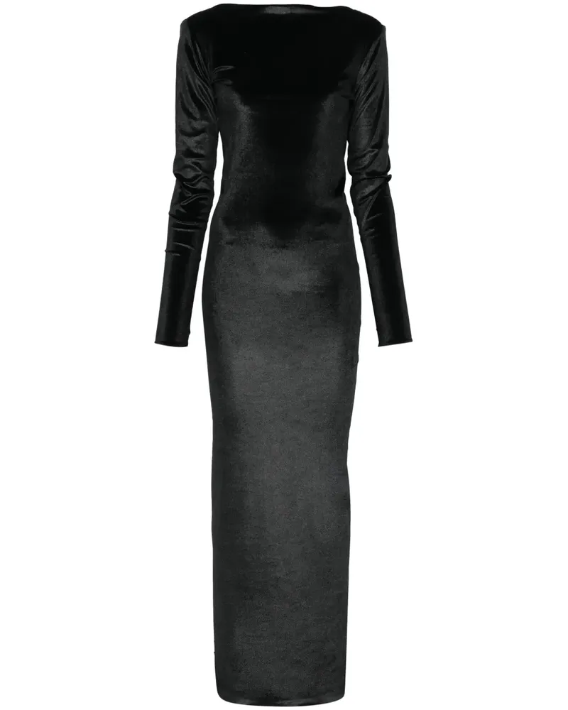 ATU Body Couture Maxikleid aus Samt - Schwarz Schwarz