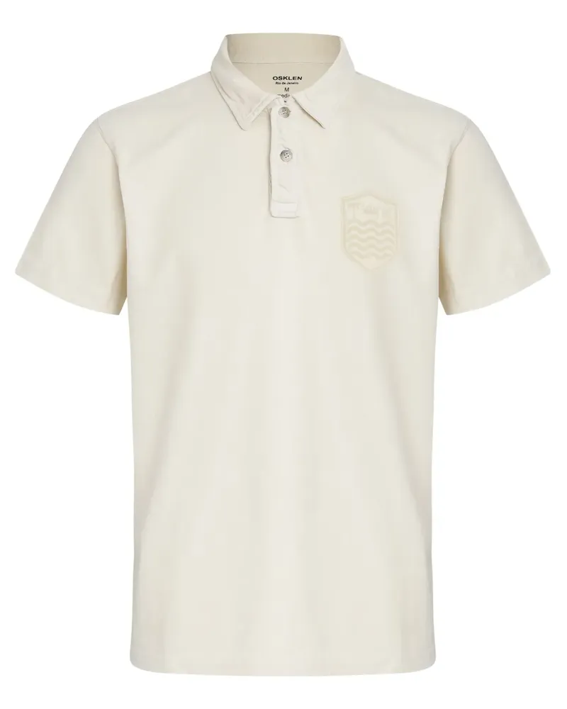 Osklen Poloshirt mit Logo-Patch - Nude Nude