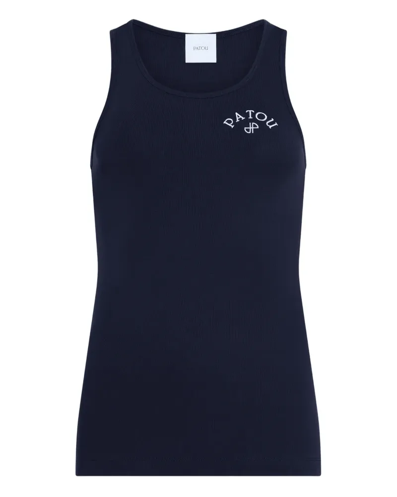 Patou logo tank top - Blau Blau