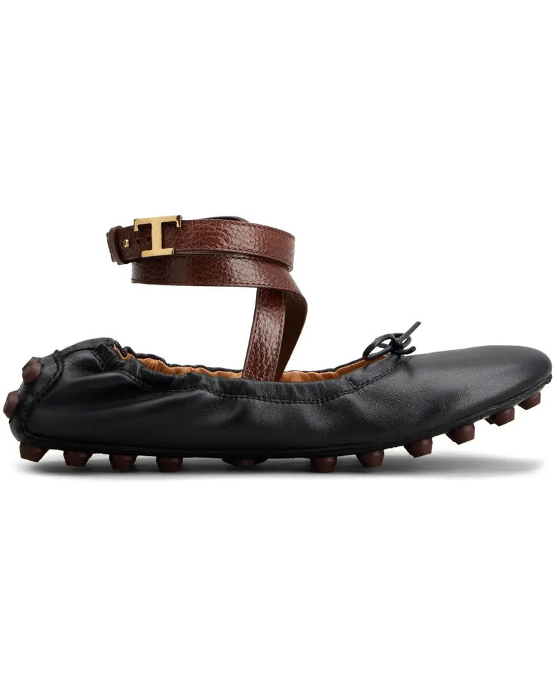 TOD'S Gommino Ballerinas - Schwarz Schwarz