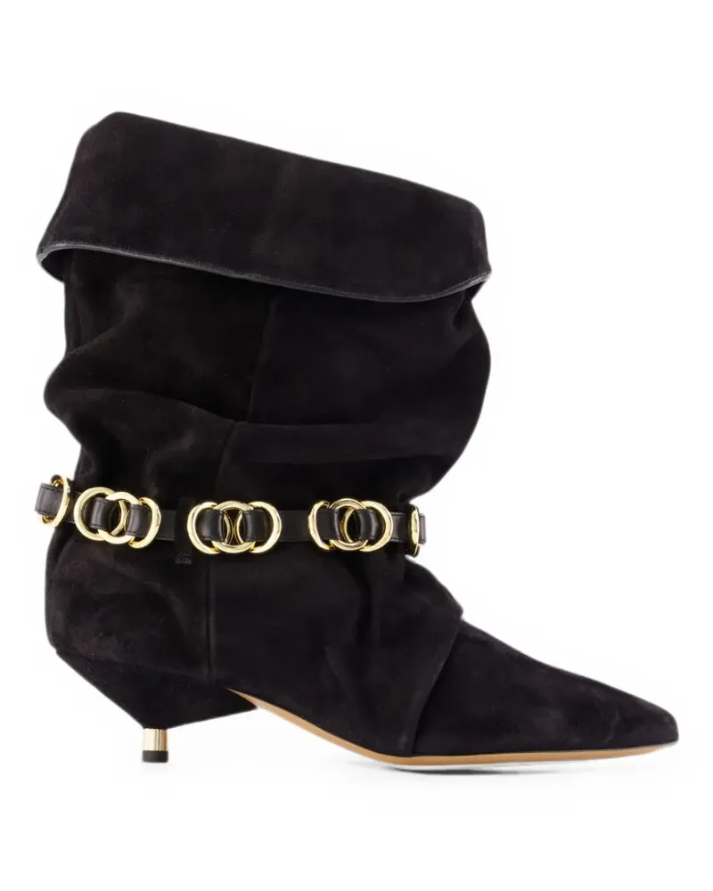 Isabel Marant Edrik Stiefeletten mit Ringverzierung - Schwarz Schwarz