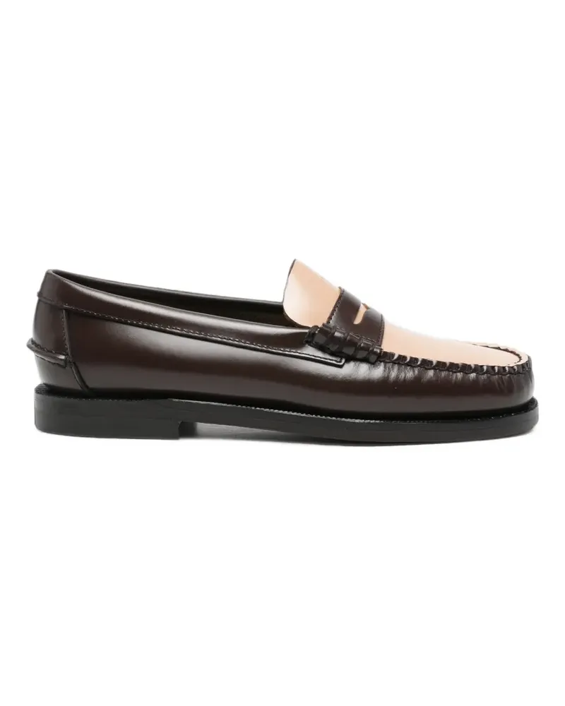 Sebago two-tone leather loafers - Braun Braun