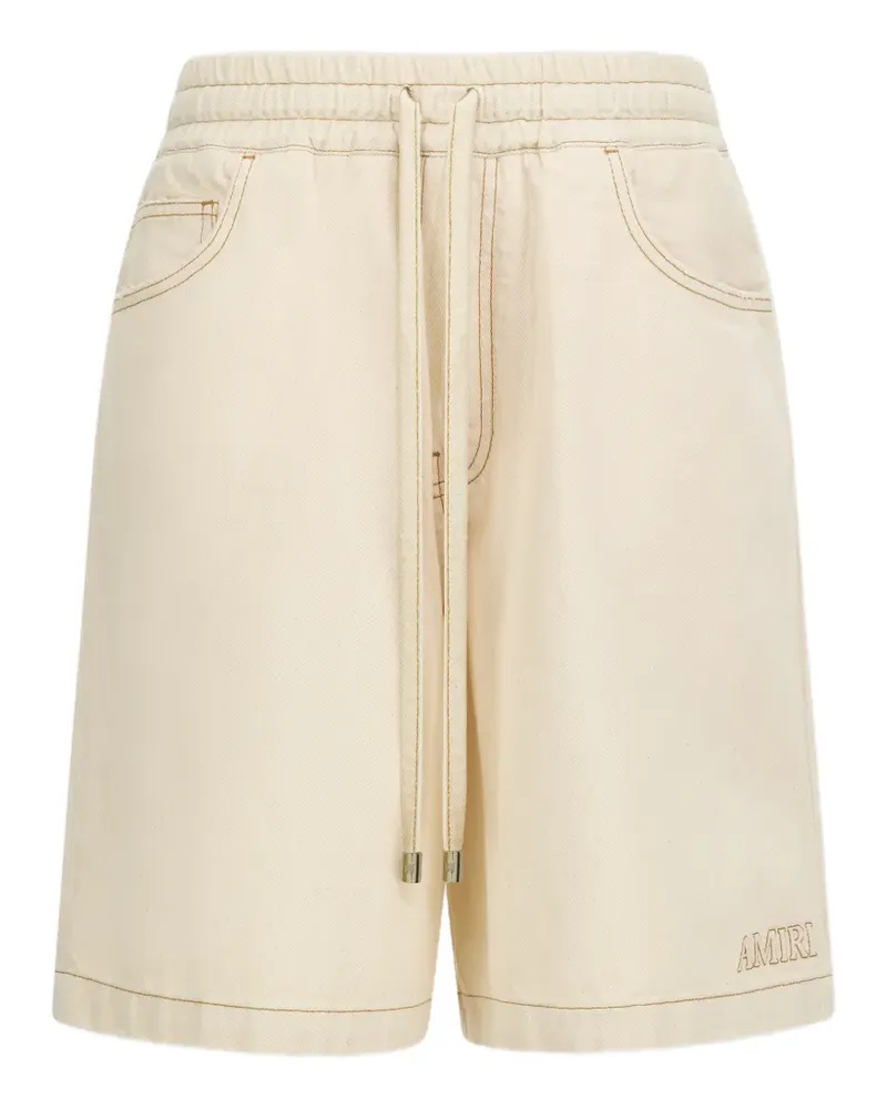 Amiri Jeans-Shorts mit Kordelzug - Nude Nude