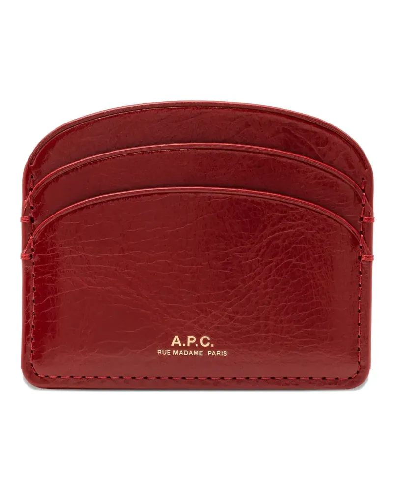 A.P.C. Demi Lune Kartenetui - Rot Rot
