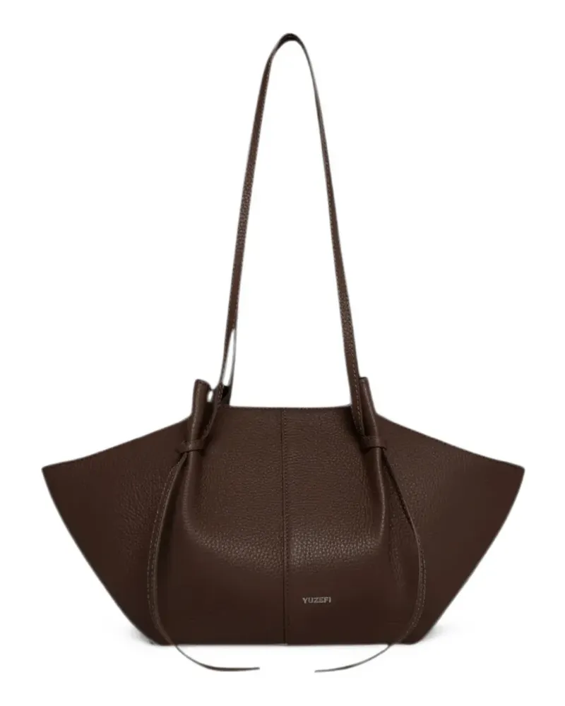 YUZEFI Mochi leather shoulder bag - Braun Braun