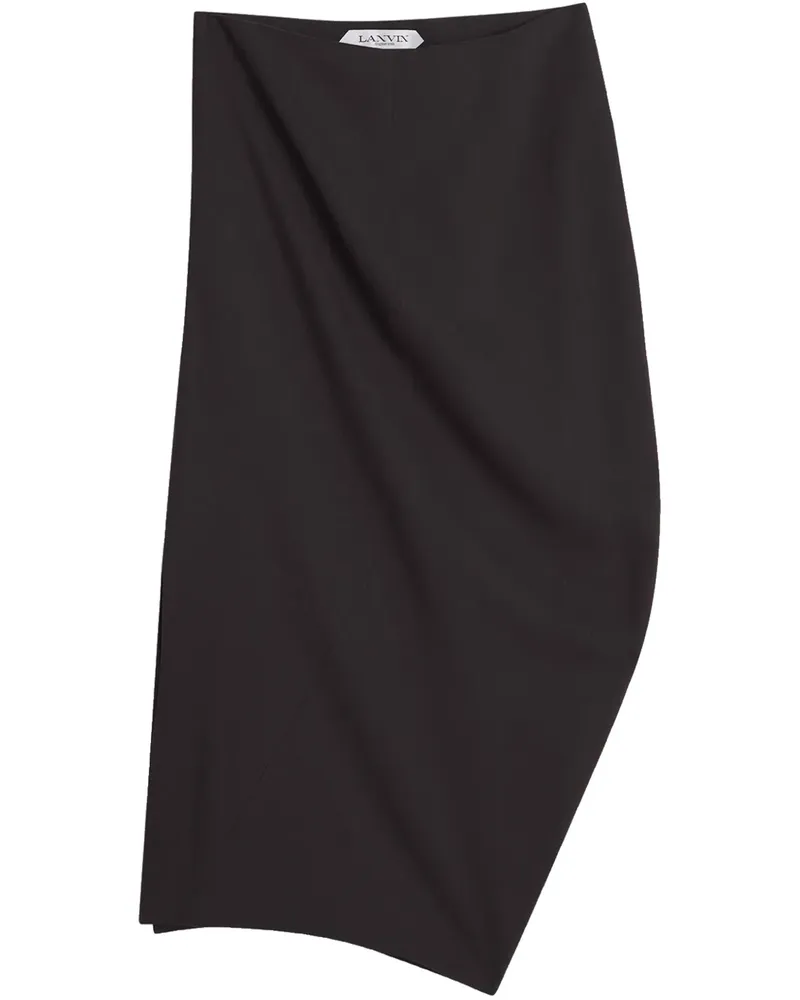 Lanvin Asymmetrischer Rock - Schwarz Schwarz