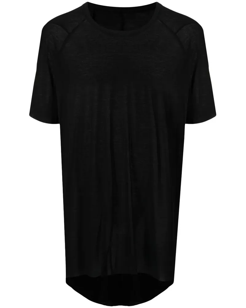 Boris Bidjan Saberi T-Shirt mit Raglanärmeln - Schwarz Schwarz