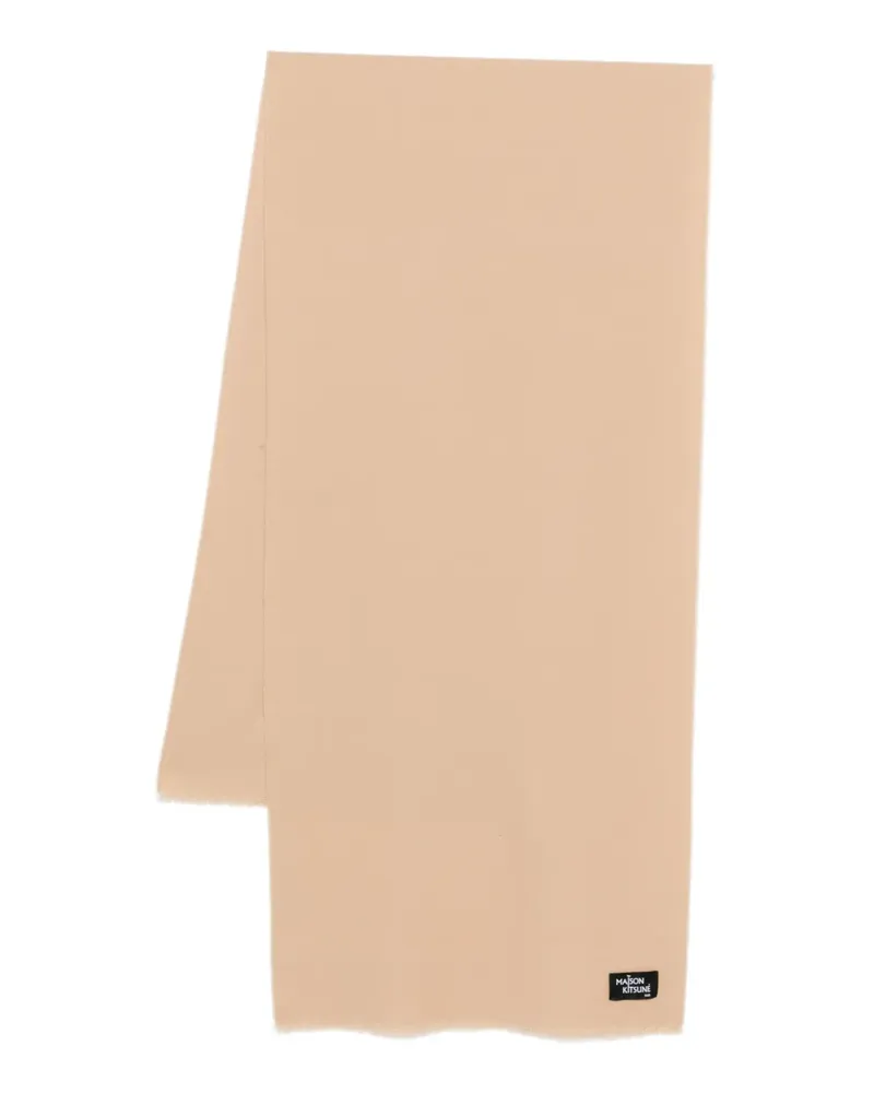 Kitsuné Schal mit Fransen - Nude Nude
