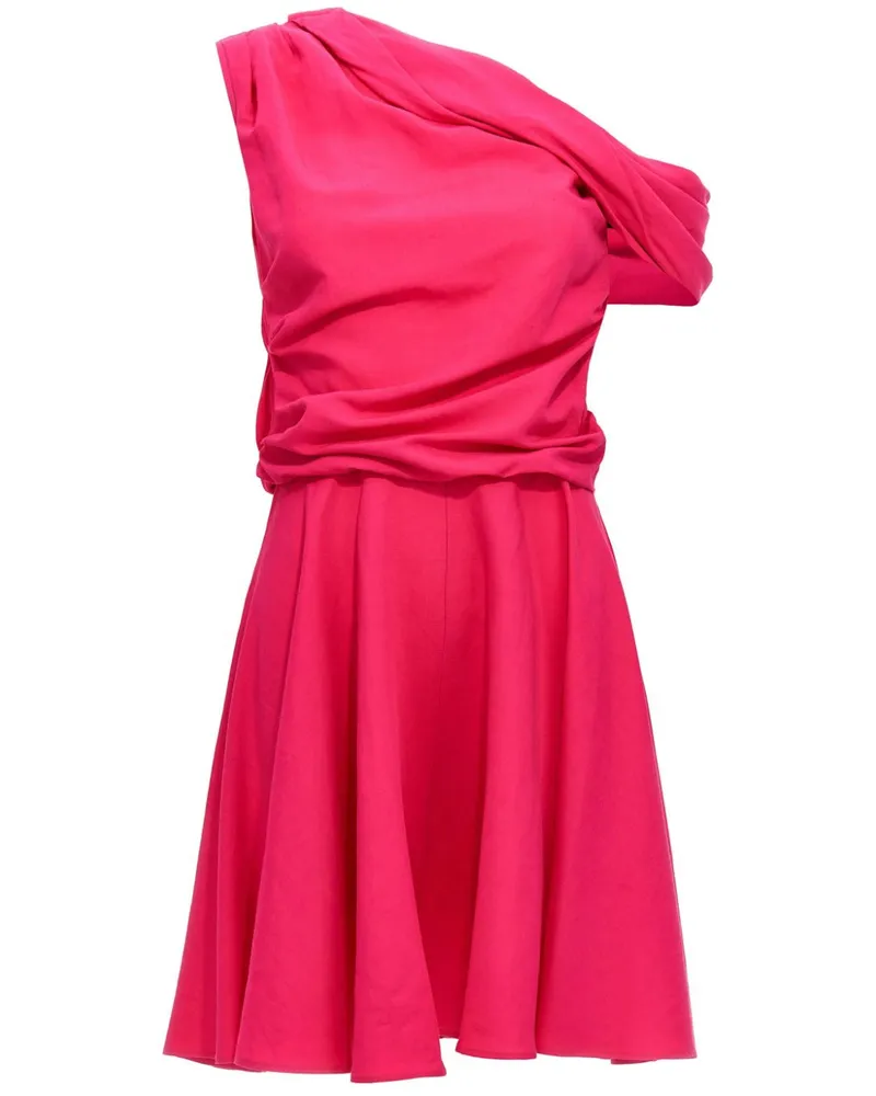 Rochas Drapiertes Minikleid - Rosa Rosa