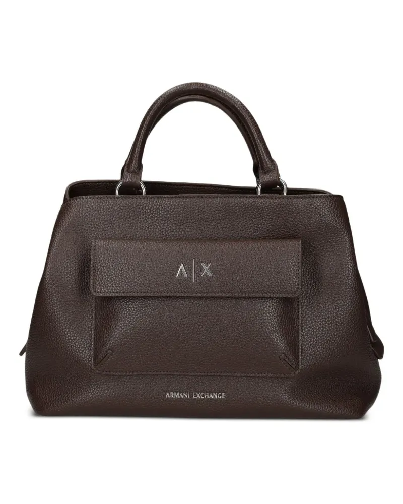 Armani Exchange Tote Bag mit Tasche - Braun Braun