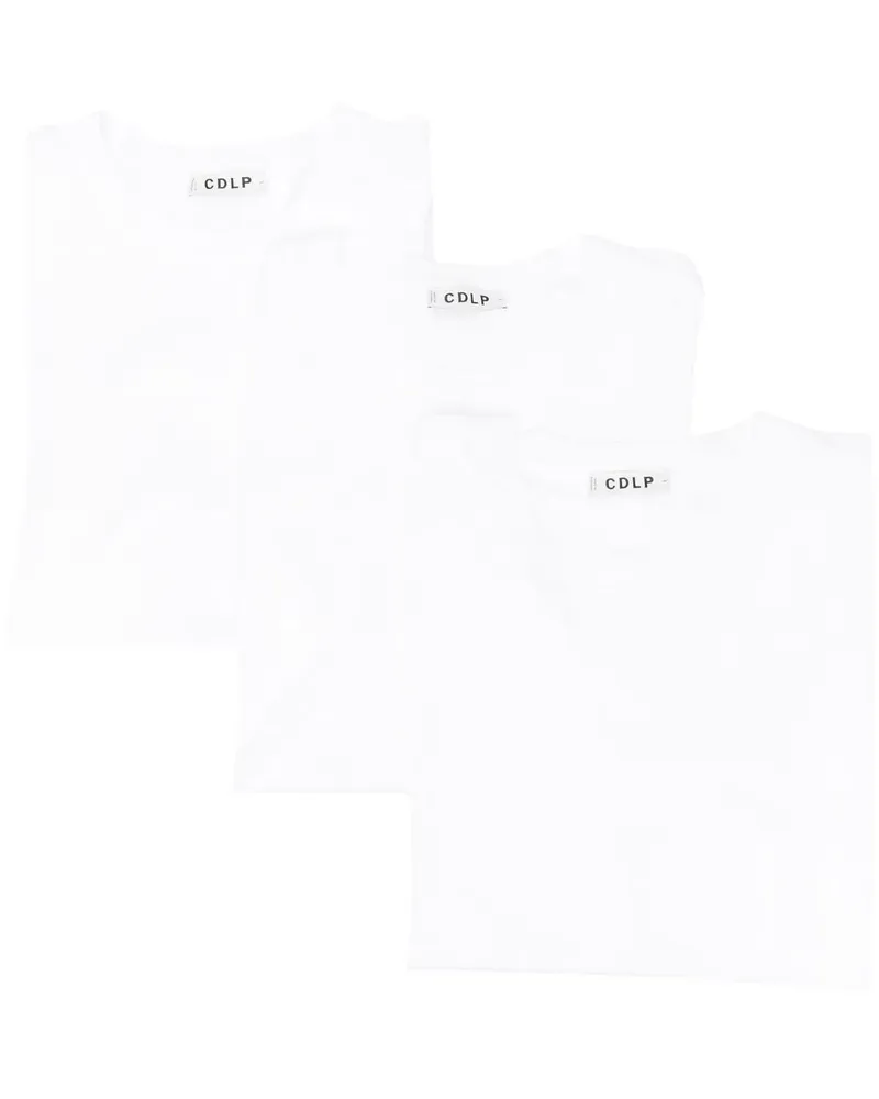 CDLP Set aus drei T-Shirts mit Rundhalsausschnitt - Weiß Weiß