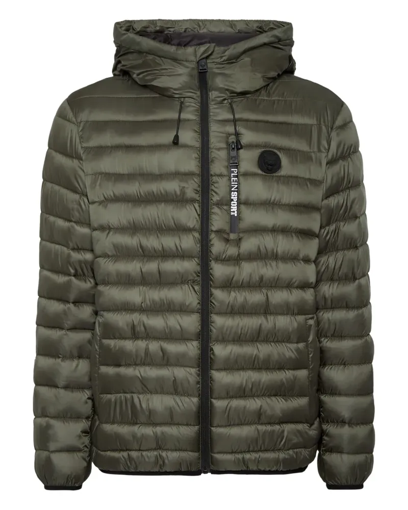 Philipp Plein Gesteppte Kapuzenjacke - Grün Grün